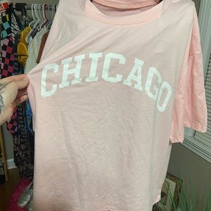 CHICAGO oversized T